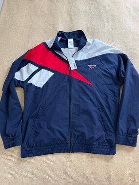 Reebok Classics Track Top Jacket Navy Red White New With Tags M